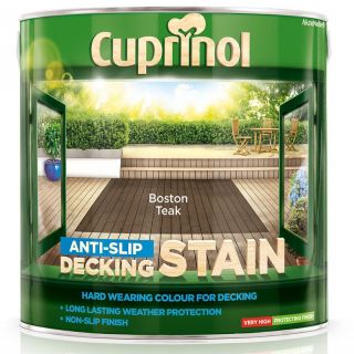 Cuprinol Boston Teak Anti-Slip Decking Stain 2.5L