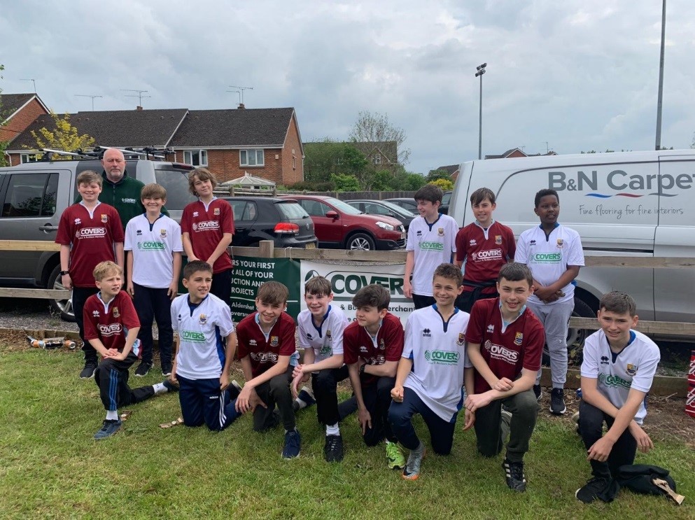 Covers Aldershot continues sponsorship of Farnham Youth FC U14s