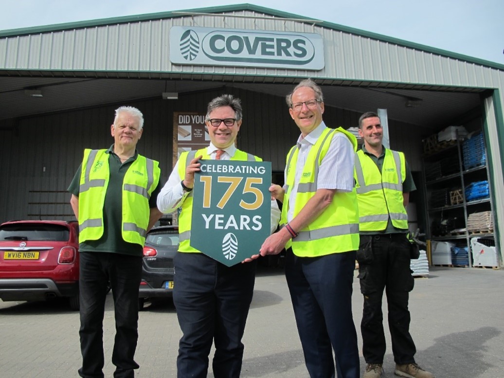 Horsham MP visits Covers to celebrate 175th anniversary year