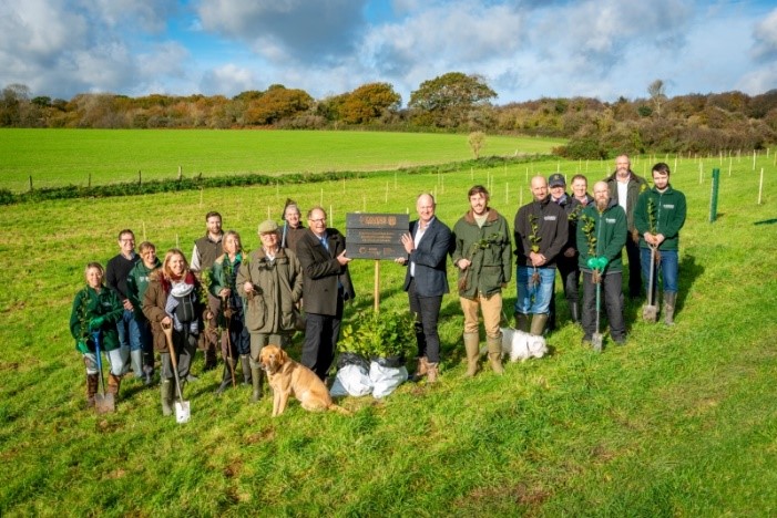 Chichester builders merchant creates woodland as part of 175th anniversary celebrations