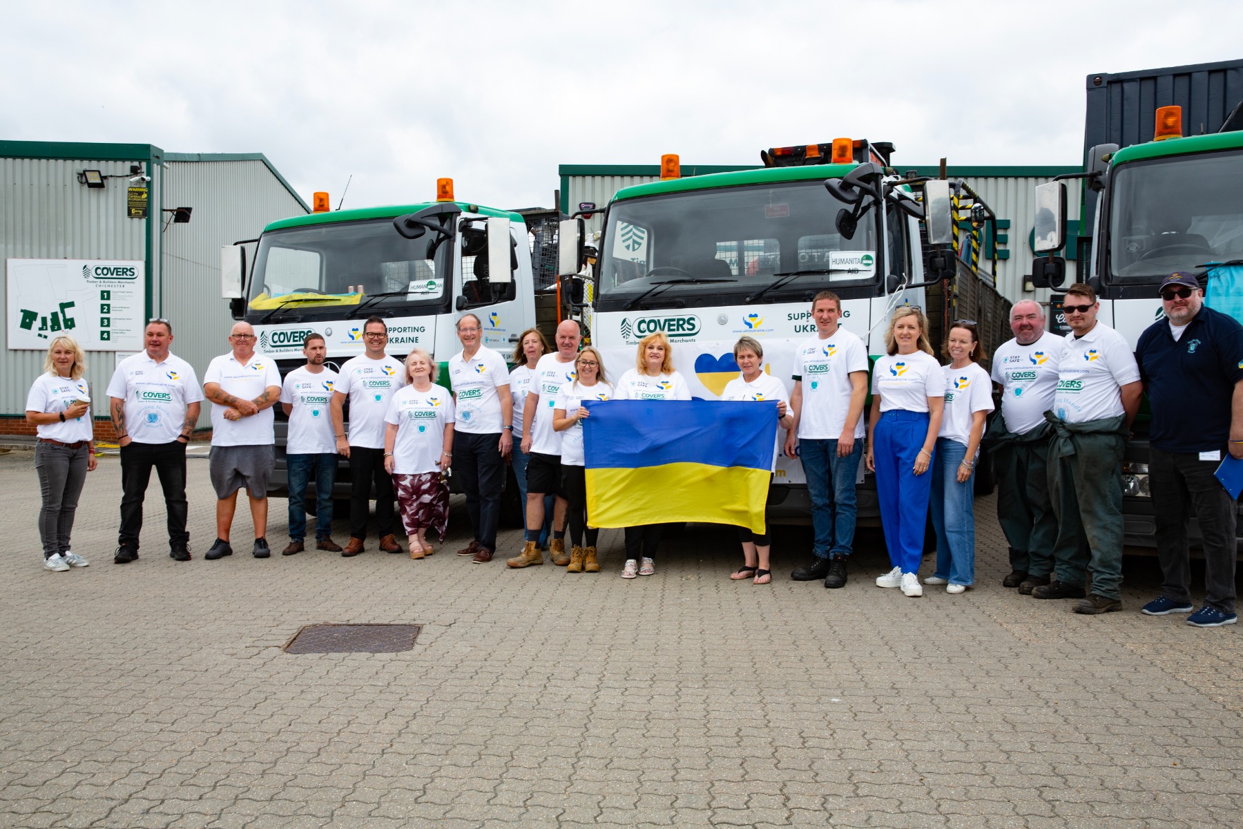 Convoy Leaves Covers To Bring Humanitarian Aid To People Of Ukraine